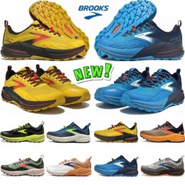 Designer Brooks Cascadia Running Shoe Mens Womens Outdoor Sports Sneakers Trainer Neue Stil von schwarzweißem Bule Grün Orange EUR 36-45