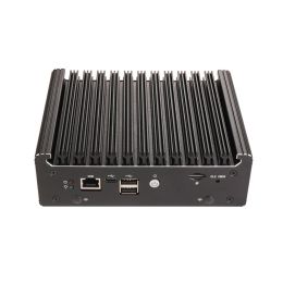 HUNSN Micro Firewall Appliance, Mini PC, OPNsense, VPN, Router PC, N100, RS52,4 x 2.5GbE I226-V, Console, Type-C, HDMI, DP