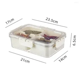Storage Bottles Spice Box Capacity Multi-compartment Seasoning With Lid For Fresh-keeping Salt Pepper Food Grade Kitchen