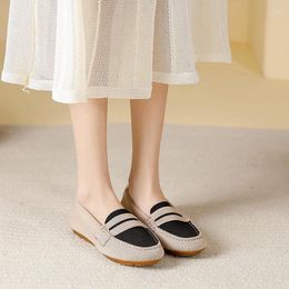 Casual Shoes Flat For Women's Spring Autumn Round Toe Woven Knitted Large Size Loafers Women Ladies