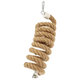 Other Bird Supplies Hanging Rope Toy Perches For Cages Parakeet Toys Foraging Parrot Stand Play Parakeets Bungee Cord