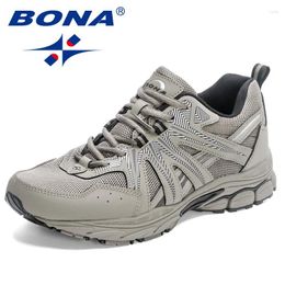 Casual Shoes BONA 2024 Designers Breathable Jogging Men Running Brand Sneakers Man Sports Training Walking
