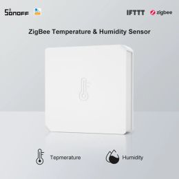 Control SONOFF SNZB02 ZigBee Temperature And Humidity Sensor Real Time Lowbattery notification WorksSONOFF ZigBee Bridge eWeLink APP
