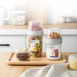 Storage Bottles Cute Food Container PP Separate Milk Snack Cup Wide Usage Lightweight Cereal To-Go For Baby