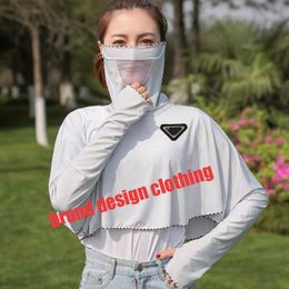 Abbigliamento di protezione solare da donna di design di lusso Trench ad asciugatura rapida Giacca con cappuccio Cappotto da allenamento Camicie firmate da donna