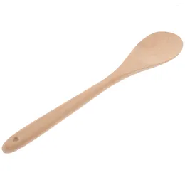 Spoons Wooden Mixing Spoon Rice Salad Simple Stirring Beech For Cooking Reusable Small