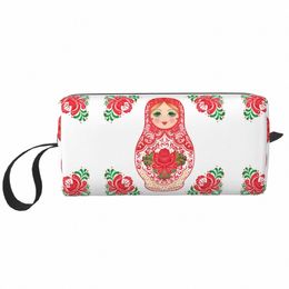 custom Russian Doll Babushka Matryoshka Travel Cosmetic Bag for Women Toiletry Makeup Organizer Ladies Beauty Storage Dopp Kit l4cZ#