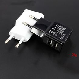 USB Power Adapter Portable Dual Mobile Phone Charger Adapter Electrical Socket Travel Clever Matching Charger Adapter Smartphone
