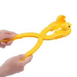 Duck Shaped Snowball Maker Clip Children Outdoor Plastic Winter Snow Sand Mold Tool For Snowball Fight Outdoor Fun Sports T H3j4