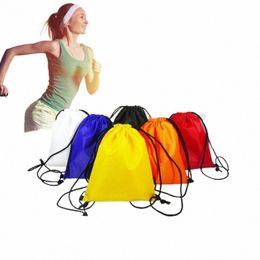 drawstring Bags Toiletry Bag Waterproof Package Travel Clothes Lage Shoe Pocket Storage Organise Bag Polyester Draw Pocket N74o#