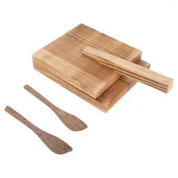 Baking Tools Dumpling Skin Pressing Plate Wood Tortilla Maker Pizza Presser For Wrappers Corn