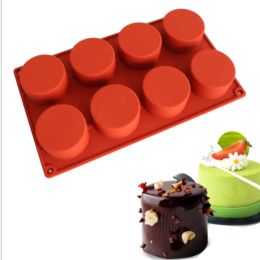 8 Grids Silicone Soap Mold DIY Cake Chocolate Cheese Baking Mould Handmade Soaps Ice Cream Molds Kitchen Tableware Bake Moulds TH1366