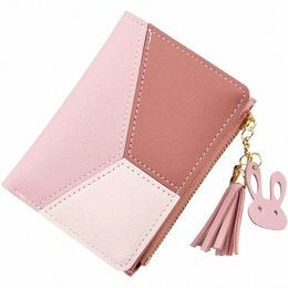 fi Women's Wallet Coin Purse Card Holder Small Ladies Wallet Mini Bag Clutch Cute Tassel Wallet Q5gK#