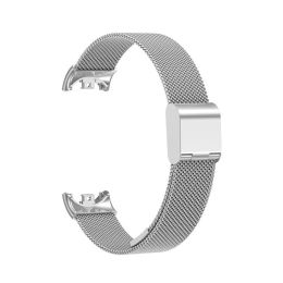 Bracelet Belt for Xiaomi Mi Band 8 Metal Steel Strap My Band 8 Screen Protector for Xiaomiband Xiomi Miband 8 Replacement Band