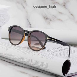 TF New in Fashion Brand Round Toms Fords Sunglasses Women Men 2024 High Quality Aesthetic Shades Streetwear Retro Oculos De Sol Uv400 F74Y