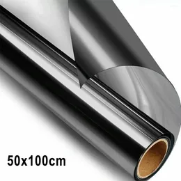 Window Stickers One Way Mirror Film Adhesive Heat Insulation Glass Privacy UV Home Building Tint Sticker 50/60x200cm