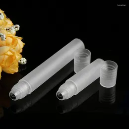 Storage Bottles Empty Perfume Roll Roller Ball Bottle Plastic Stainless Steel Oil Container Transparent Essential 1pcs