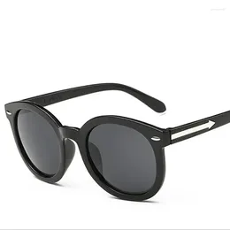 Sunglasses Vintage Round For Women Eyewear Brand Designer Points Sun Glasses UV400 Shades Gradient Lens