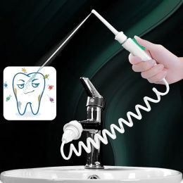 Toothbrush New Faucet Oral Irrigator Dental Water Flosser Nonelectric Cordless Teeth Cleaner Water Jet for Teeth Water Pressure Adjustable