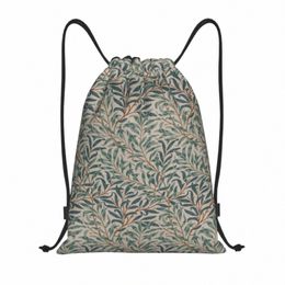 william Morris Vintage Willow Bough Drawstring Bags for Training Yoga Backpacks Floral Textile Pattern Sports Gym Sackpack n3MV#