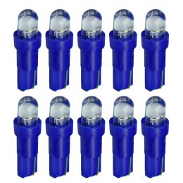 10Pcs T5 LED Car Turn Signal Lamp Parking Lights 5 Colours White Blue Red Yellow Green DC 12V Instrument light