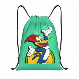vintage Anime Woody Woodpecker Drawstring Backpack Women Men Gym Sport Sackpack Foldable Shop Bag Sack z8Sg#
