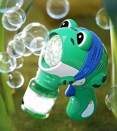 Frog Bubble Gun Electric Fully Automatic Childrens Toy Gift for Boys and Girls 240329