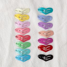 Mini Pet Dog Hairpin Metal Candy Colour 2.5cm Small Puppy Cat Hair Clips Heart-shaped BB Clip Dog Grooming Hair Accessories