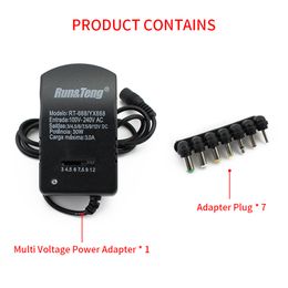 Adjustable Power Supply Adapter Multi Voltage Charger AC 220V TO 12V DC 9V 6V 7.5V 5V 3V Converter Adapter Plug 7 3A 30W EU US