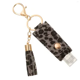 Storage Bottles Case Key Chain Charm Empty Bottle Tassel Keychain With Sleeve Clean Body Lotion Disinfectant Portable Cover