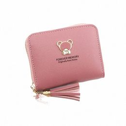 new Short Women Wallets Mini Cute Coin Pocket Card Holder Female Purse New Fi Kpop Small Wallet For Girls 96Bi#