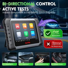 Autel Scanner MK808Z Automotive OBD2 Scanner Bi-Directional Control All System Diagnostics ABS Bleed Coding Car Diagnostic Tool