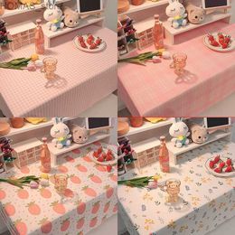 Table Cloth Ins Korean plain weave tablecloth jacquard fabric tablecloth mat background cloth home decoration Nordic modern table living room Y240401