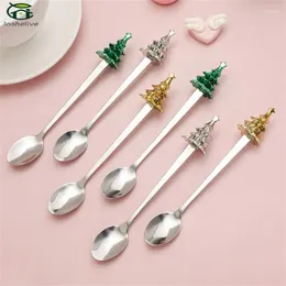 Coffee Scoops Easy To Clean Cute Tableware Durable Spoon Unique Feature Stainless Steel Cutlery Cartoon Children