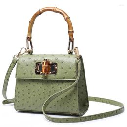 Shoulder Bags Luxury Designer Bag Bamboo Handle Women's Crocodile Purse Female Fashion Tote 2024 Crossbody Wallet