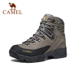 Shoes Camel Men Hiking Shoes Antislip Genuine Leather Damping Tactical Warm Boots Shoes Climbing Trekking Boots Outdoor Shoes