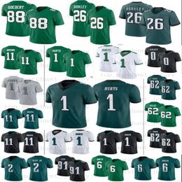 Cheap 1 Jalen Hurts 26 Saquon Barkley 11 AJ Brown Football Jersey 62 Jason Kelce Jalen Carter 6 DeVonta Smith Darius Slay Jr Nolan Carter Goedert Brandon Graham