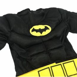Child Bat Role Play Costume Superhero Mask Jumpsuit Halloween Movie Character Fantasy Costume Boys Holiday Play