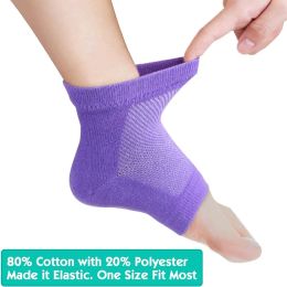Colourful Silicone Moisturising Gel Heel Socks Feet Skin Care Cracked Dry Heel Repair Protectors Plantar Fasciitis Inserts Pads