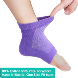 Colorful Silicone Moisturizing Gel Heel Socks Feet Skin Care Cracked Dry Heel Repair Protectors Plantar Fasciitis Inserts Pads