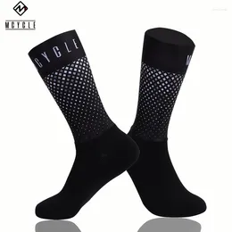 Sports Socks Mcycle Anti Slip Silicone Summer Aero Breathable Cycling Men Bicycle Sport Running Bike Calcetines Ciclismo