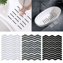 Bath Mats 24PCS S Shaped Anti Slip Strips Self-Adhesive Waterproof Safety Shower Stickers Anti-fall Tape Pad Bathtub Stair Bathroom