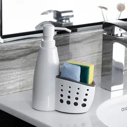 Liquid Soap Dispenser Neat And Tidy Drain Frame Convenient Bathroom Storage Rack Space-saving Detergent Holder Bottle