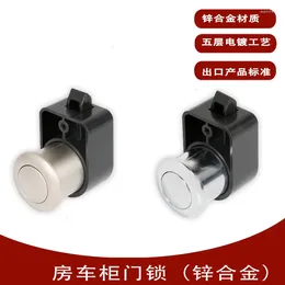Teaware Sets Rv Cabinet Door Button Lock Modified Car Accessories Drawer Handle Zinc Alloy Keyless Pressing