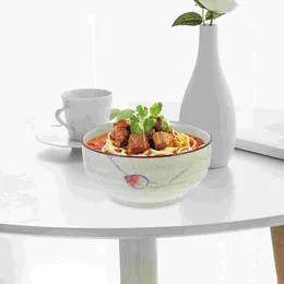 Bowls Ceramic Noodle Bowl Daily Use Multi-function Serving Porcelain Soup Salad Reusable Home Accessory Ramen