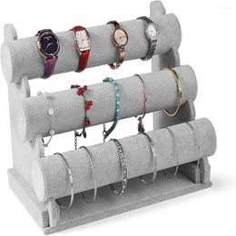 Jewelry Pouches Simple Bangle Storage Holder Watch Bracket With Soft Surfaces For Bedroom