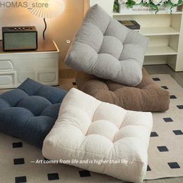 Cushion/Decorative Pillow Plush cushion square soft warm home dining chair office student chair cushion home decoration waist cushion floor mat Y240401