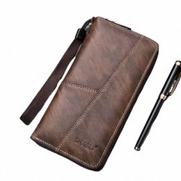 2024 NEW Leather Wallets Men's Lg Men Design Causal Purses Male Folding Wallet Coin Card Holders High Quality Slim Mey Bag w43g#
