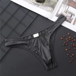 Underpants Men Briefs Pouch Underwear Breathable Peni Thong Ultra-Soft Low-Rise Bikini G-String T Back Thongs Panties Lingerie