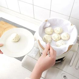 Double Boilers 5Pcs Non-Stick Pure Cotton Steamer Cloth Reusable Gauze Pad Convenient Simple Cookware Dumpling Pastry Cook Supplies